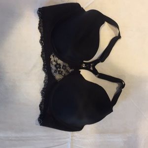 Racerback lace bra, front closure
